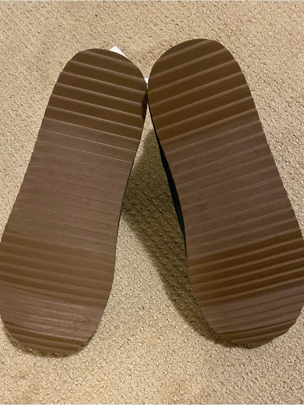 Old Navy Dark Green Faux-Suede Slip-Ons - Picture 3 of 4